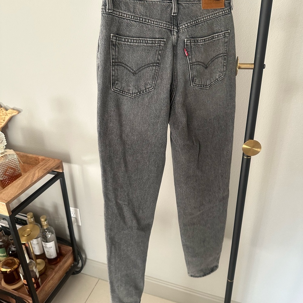 Levi's Black Denim Mom Jeans